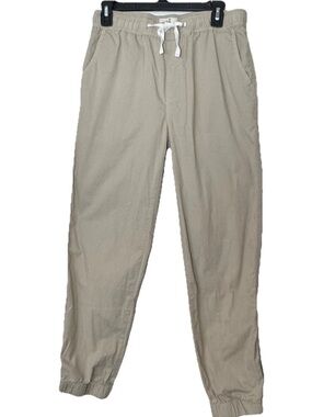 Marine Layer Pants Mens Medium Khaki Slim Fit Jogger Chino Drawstring Cotton